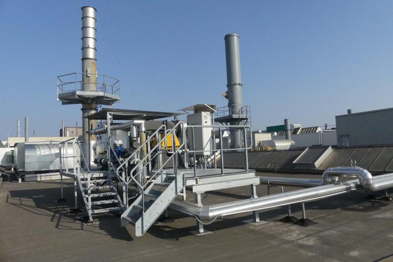 Récupération de chaleur sur le toit de l’usine Stellantis de Charleville-Mézières (Ardennes).