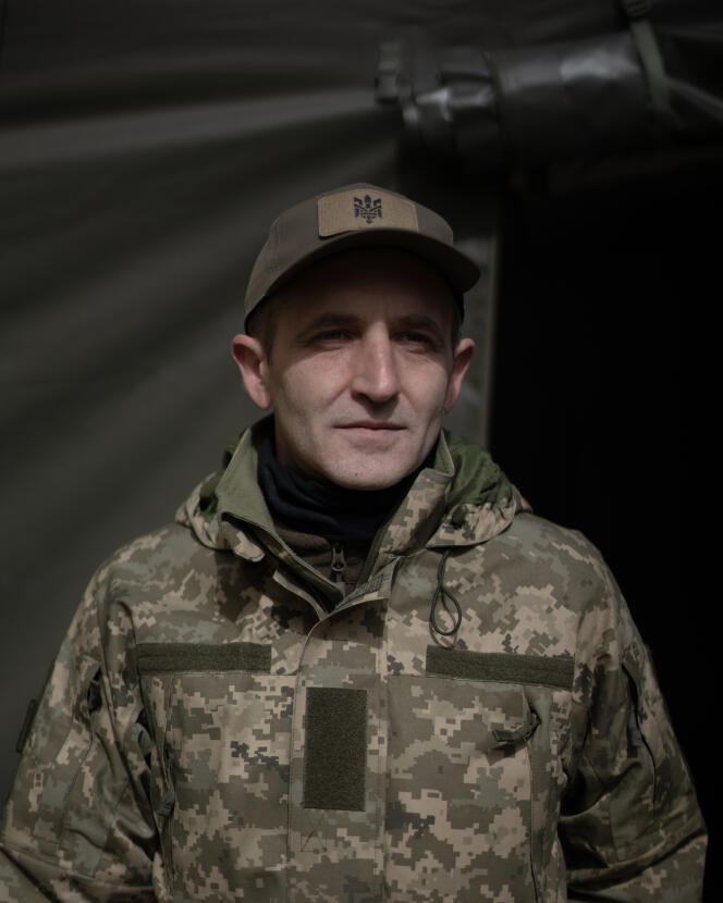 Dr. Andriy Rusnak, a Ukrainian heart surgeon, now a war doctor at the Irpin evacuation point here in Kyiv on March 28, 2022.