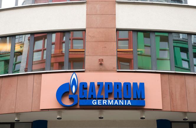 A view of the headquarters of the German subsidiary of Russian gas giant Gazprom Germania in Berlin, March 17, 2014.