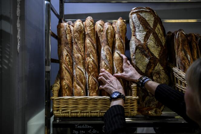 En una panadería parisina, 6 de marzo de 2020.