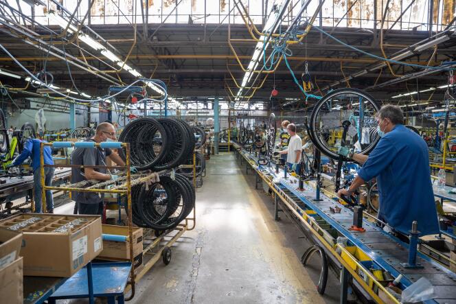 Cycleurope factory, in Romilly-sur-Seine (Aube), 28 July 2020.