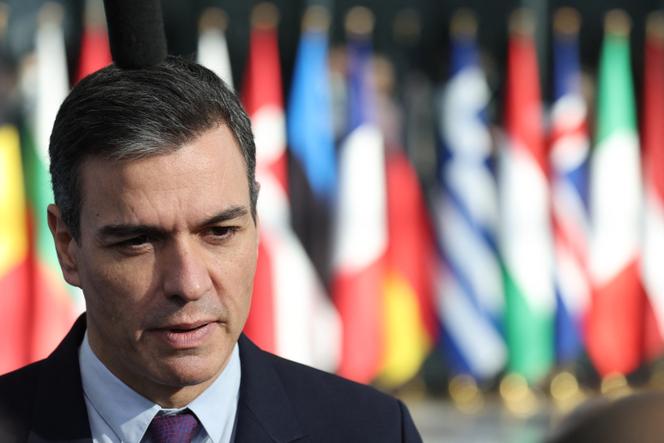 The head of the Spanish government, Pedro Sanchez, in Brussels, March 24, 2022.