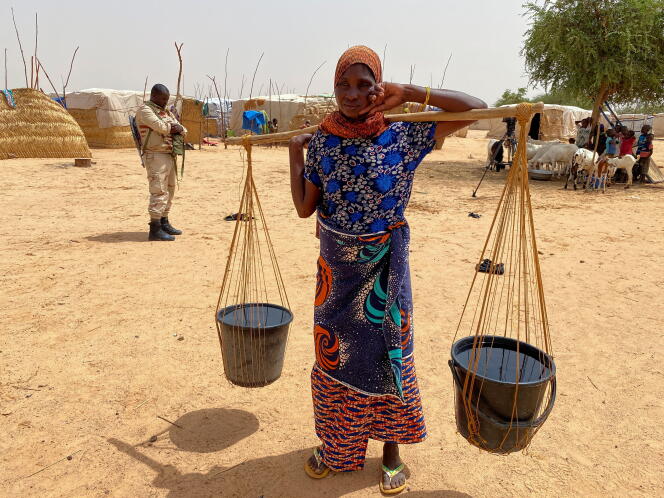 Dans un camp de déplacés à Ouallam, au Niger, en juillet 2021.