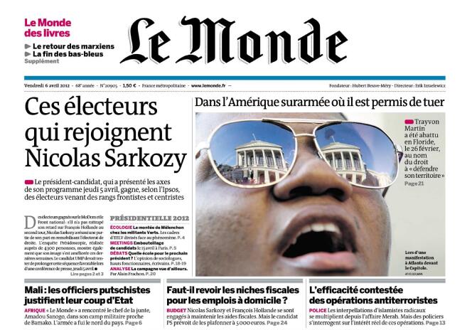 Archivo “Le Monde” del 6 de abril de 2012.