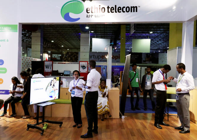 An Ethio Telecom branch in Addis Ababa, June 2019.