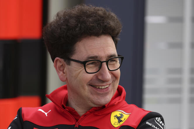 Mattia Binotto, patron de l'écurie Ferrari, maakt het debuut van seizoen 2022. 