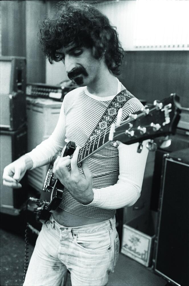 Frank Zappa in May 1971 during an American tour.