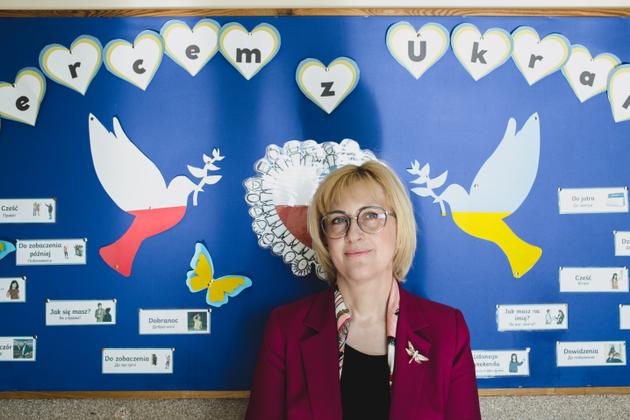 Dorota Gusta, dyrektor Szkoły Legionowskiej (Polska), 21 marca 2022 r.