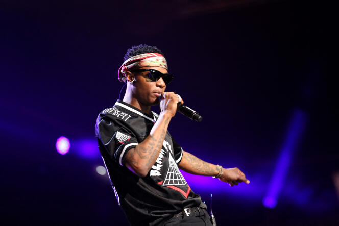 La superstar nigériane Wizkid lors des MTV Africa Music Awards, à Johannesburg, en octobre 2016.