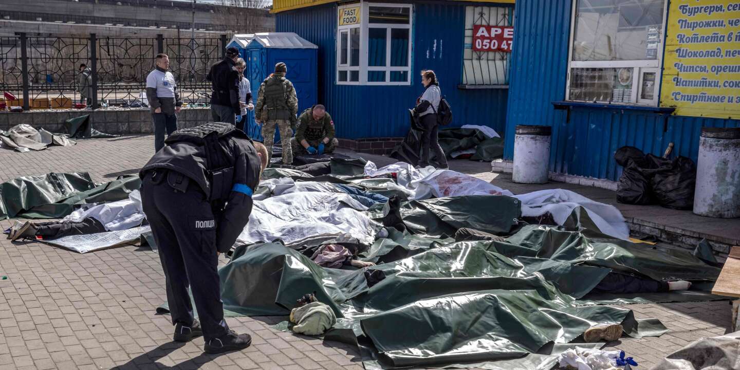 About 40 civilians were killed at the Gramadorsk station;  The European Union condemns “a blind attack.”