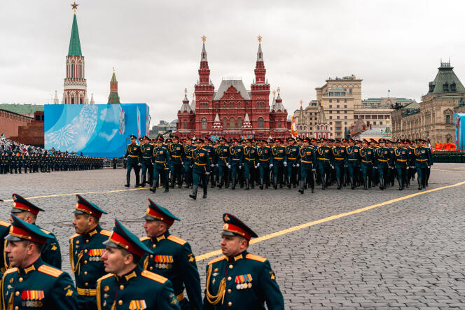 Celebraciones del 9 de mayo en la Plaza Roja, Moscú, en 2021.