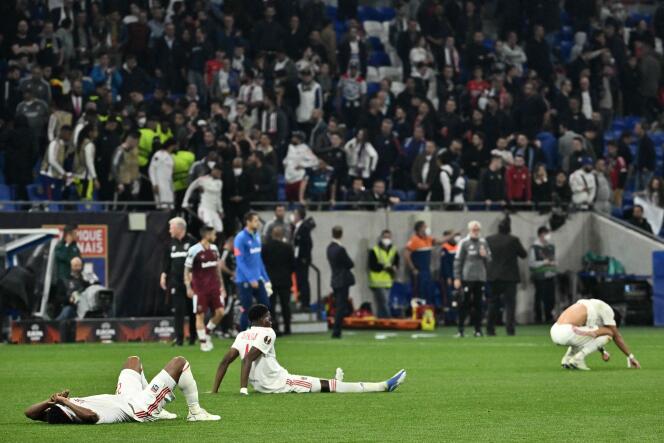 Lyonnais fell hard on Thursday, April 14, against the English West Ham, at their stadium in Décines-Charpieu (Rhône). 