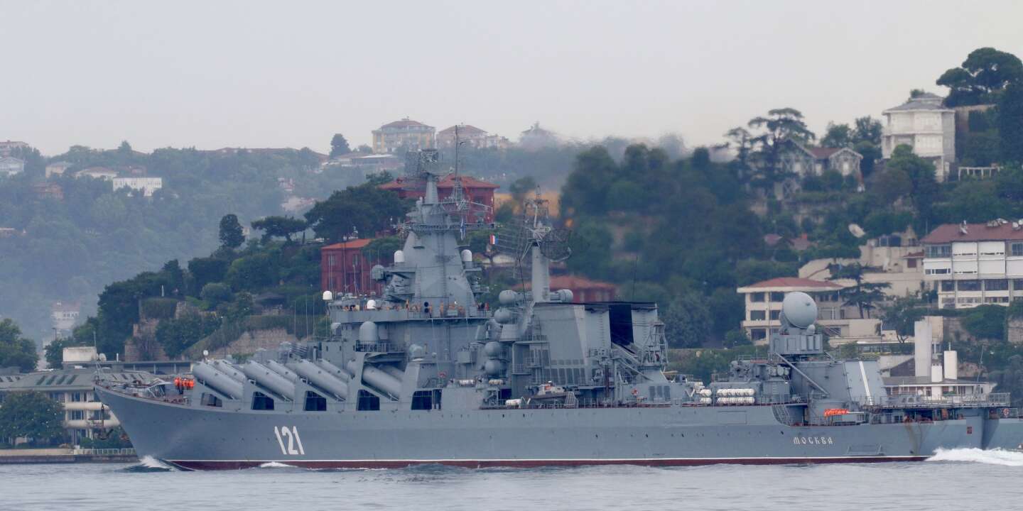 Das Flaggschiff der russischen Marine „Moskwa“ sank