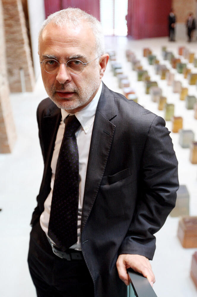 Curator Francesco Bonami at the Pinault Foundation Palazzo Grassi, Venice, in 2009.