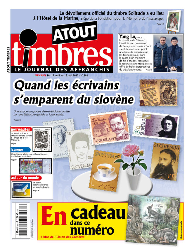 “Atout timbres”, n ° 281, April-15 May, 32 pages, on sale at newsstands, € 2.50.