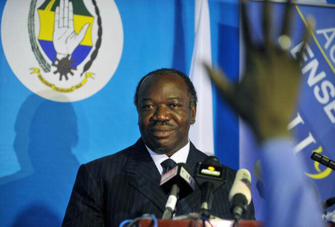El presidente de Gabón, Ali Bongo, hijo de Omar Bongo, el 31 de agosto de 2009 en Libreville.