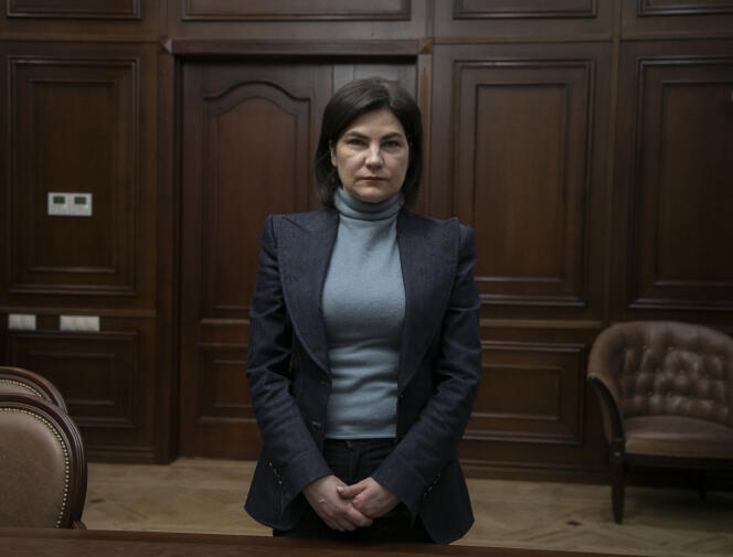 Iryna Venediktova, procureur générale d’Ukraine, à Kiev, le 20 avril 2022 .