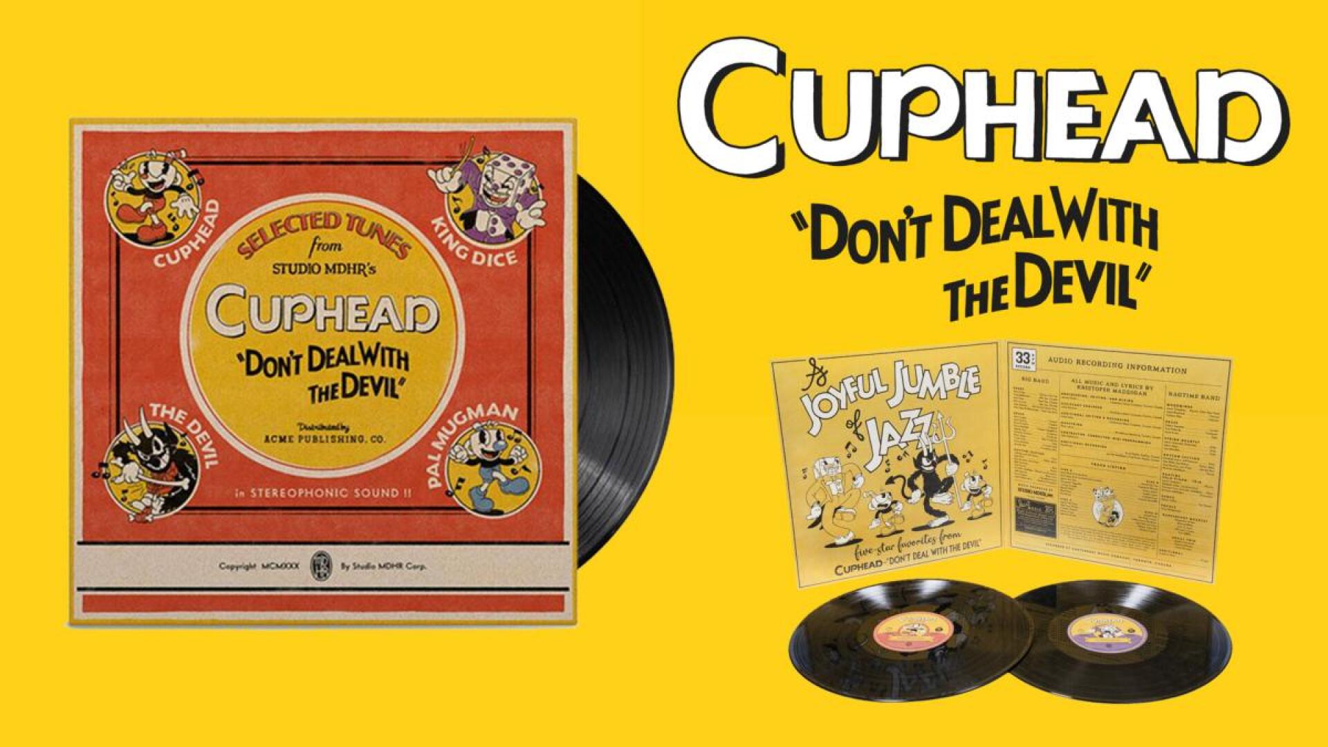 Quoi de plus adapté qu’un vinyle pour prolonger l’esthétique vintage du jeu vidéo « Cuphead » ?