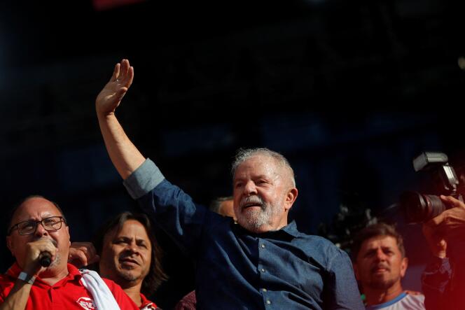 Lula asistía a un evento organizado por organizaciones laborales en el Día Internacional de los Trabajadores, en Sao Paulo, Brasil, el 1 de mayo de 2022. 