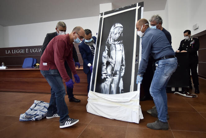 la squadra dei Lyonnais che ha rubato l’opera di Banksy dettagliata dalla giustizia
