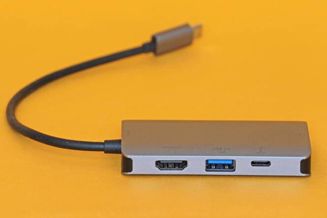 Très abordable, le hub Amazon Basics gère le HDMI 4K à 60 im/s et l’Ethernet. Si seulement il avait une prise USB-A supplémentaire…