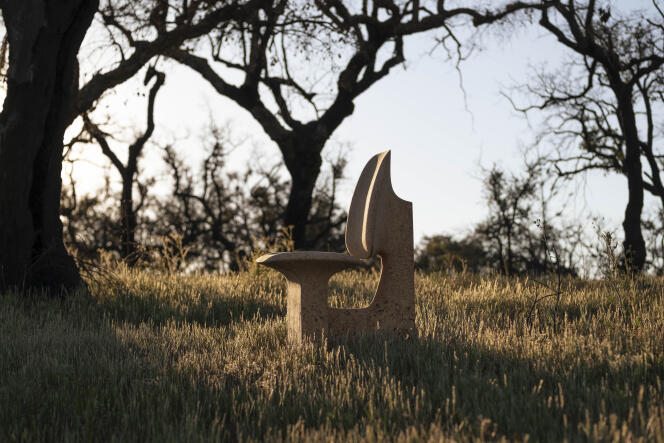 Chair from the Burnt Cork collection by Noé Duchaufour-Lawrance and Made In Situ.