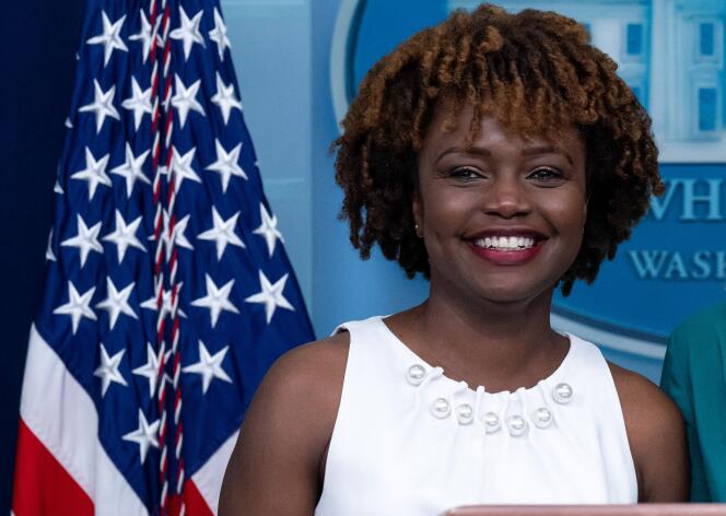Karine Jean-Pierre, the new White House press secretary, in Washington D.C., on May 5, 2022.