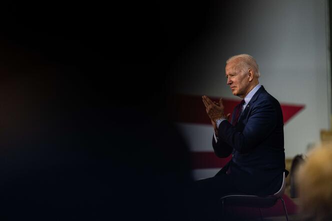 El presidente de los Estados Unidos, Joe Biden, el 6 de mayo de 2022 en Hamilton, Ohio.