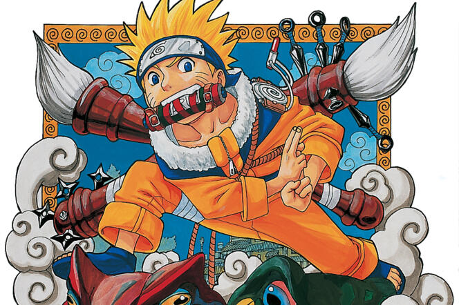 Illustration on the cover of volume 1 of Naruto. 