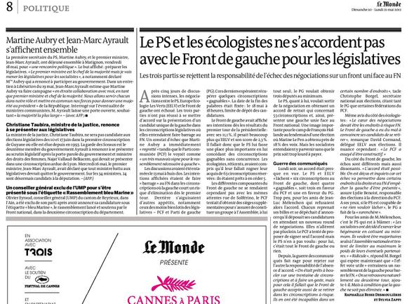 François Hollande François Hollande Dans les archives du « Monde » du 20 mai 2012.