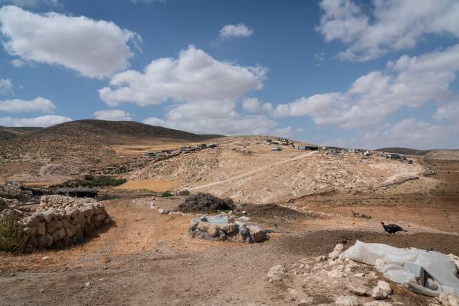Vue du village de Jinba, à Massafer Yatta (Cisjordanie), le 6 mai 2022.