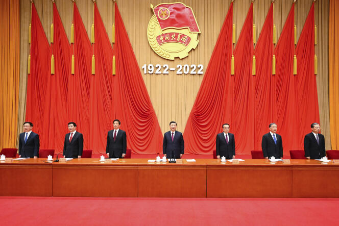 Le président chinois Xi Jinping lors d’une cérémonie à Pékin, le 10 mai 2022.