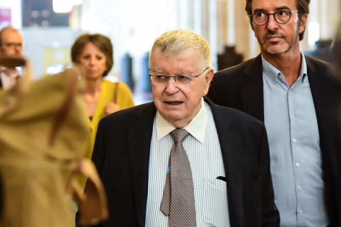 Former CEO of France Télécom Didier Lombard arrives at the Court of Appeal in Paris on May 11, 2022.