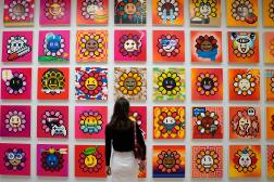 Le projet « Murakami Flowers », de Takashi Murakami, le 11 mai 2022, à New York (Etats-Unis).