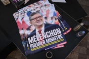 Photo: Jean-Luc Melenchon's election posters.