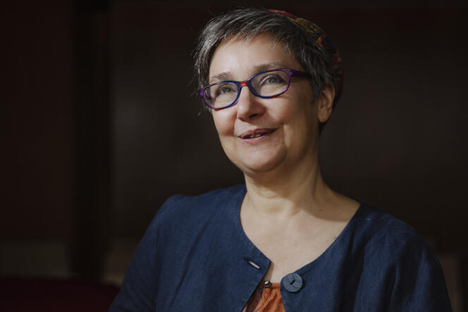 Pauline Bebe, rabbin de la Communauté juive libérale d’Ile-de-France, à Paris, le 10 mai 2022. 