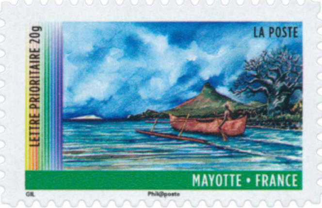 The French stamp was published in 2011 in Mayotte.