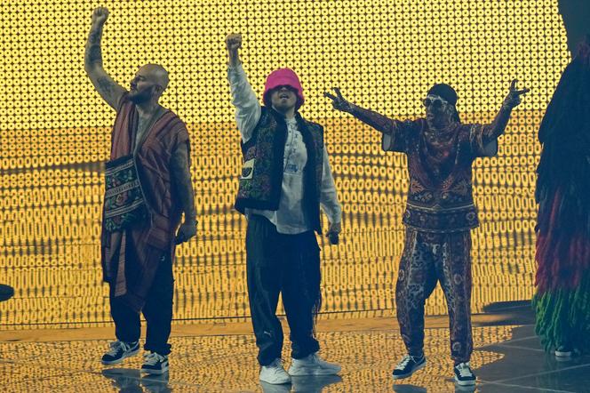 Le groupe ukrainien Kalush Orchestra et sa chanson « Stefania » ont conquis le vote du public lors de la finale de l’Eurovision, à Turin (Italie), le 14 mai 2022.