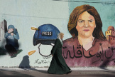Une fresque, à Gaza, représentant la journaliste Shireen Abu Akleh tuée le 11 mai 2022.
