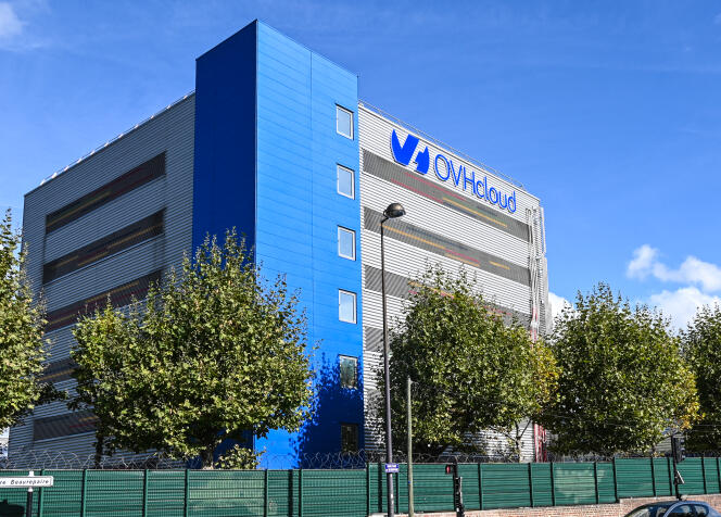Die Büros des führenden französischen Datenhosting-Unternehmens OVH befinden sich am 13. Oktober 2021 in Roubaix (Nord).