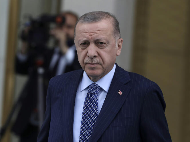 Le président turc, Recep Tayyip Erdogan, à Ankara, le 16 mai 2022.
