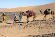 In Morocco, during the 36th Marathon des Sables, in March 2022.