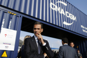 Rodolphe Saadé, CEO of the CMA CGM group, in Le Havre, September 6, 2018.