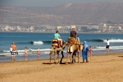 La plage d’Agadir, en avril 2017.