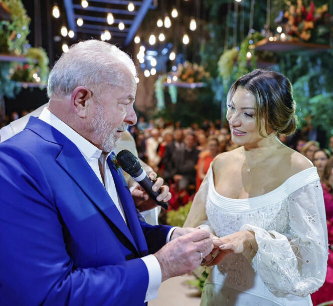 Photo du mariage entre Lula da Silva et Rosangela Silva, le 18 mai à Sao Paulo. Photo transmise par l’équipe de campagne de Lula.