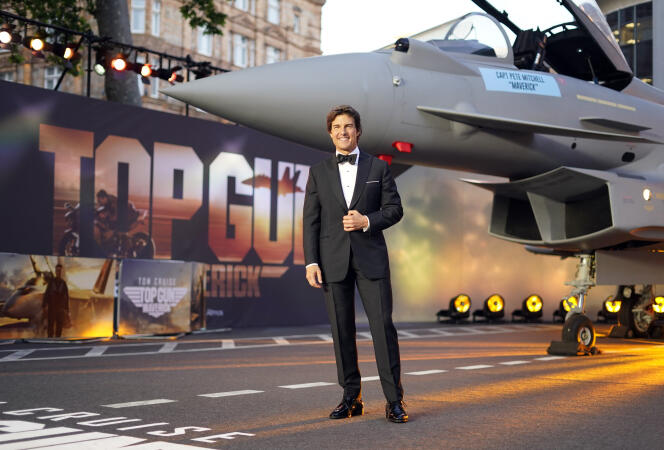 Tom Cruise, May 19, 2022, at the premiere of the film “Top Gun: Maverick” in London.