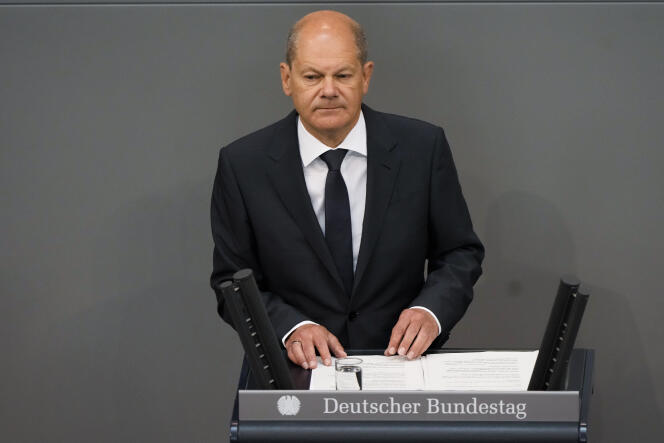 German Chancellor Olaf Scholz on May 19 in Berlin.