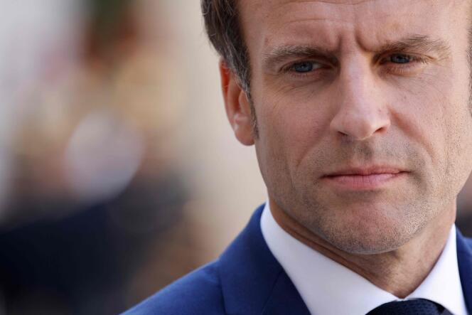 Emmanuel Macron à l’Elysée, le 19 mai 2022.