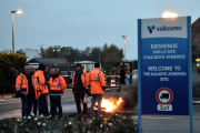 Blockade of the Vallourec plant in Aulnoye-Aymeries (Nord), October 26, 2018.