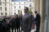 Pap Ndiaye, lors de la cérémonie de passation de pouvoirs au ministère de l’éducation nationale, à Paris, le 20 mai 2022.